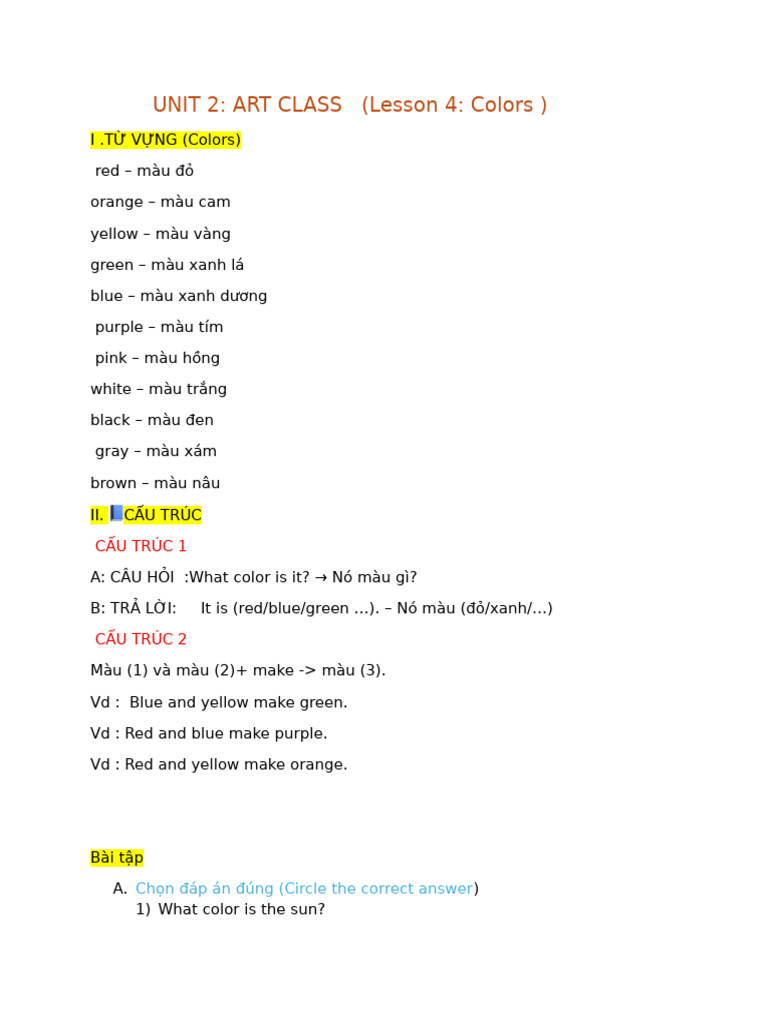 Unit 2 Lesson 4 | PDF