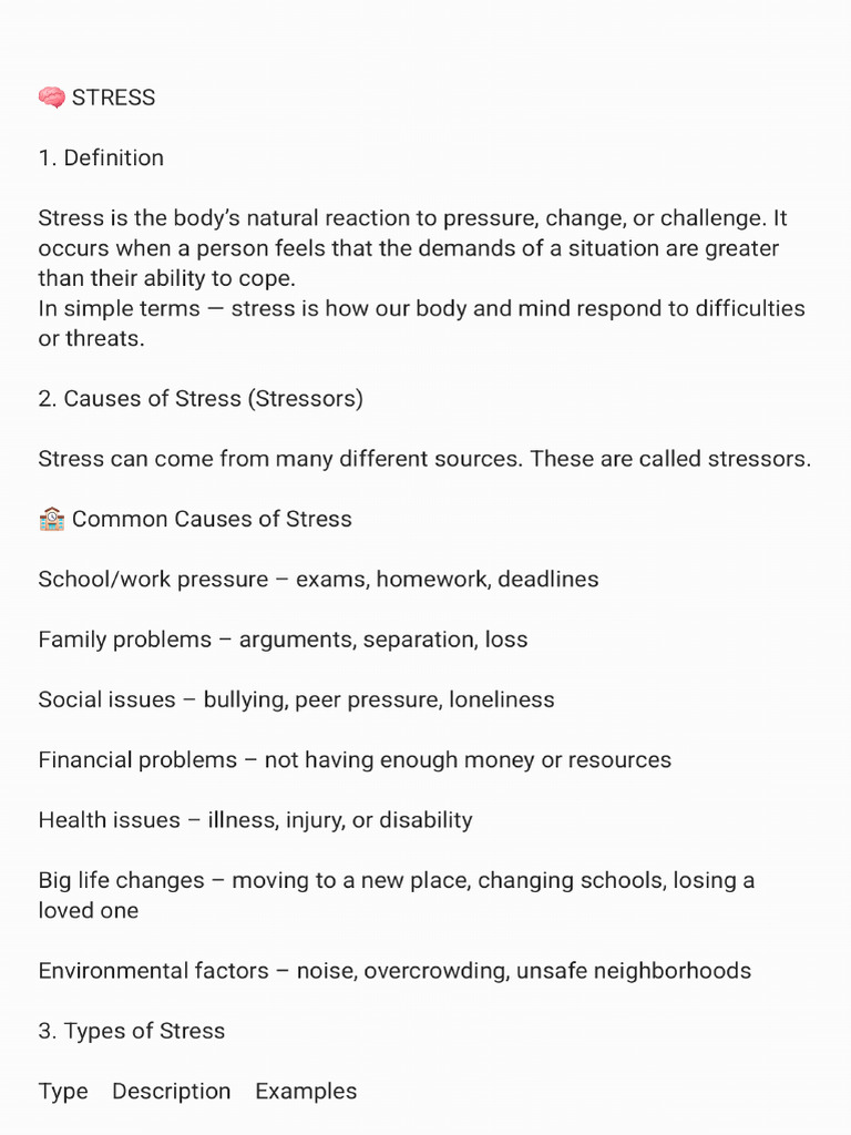 Stress | PDF