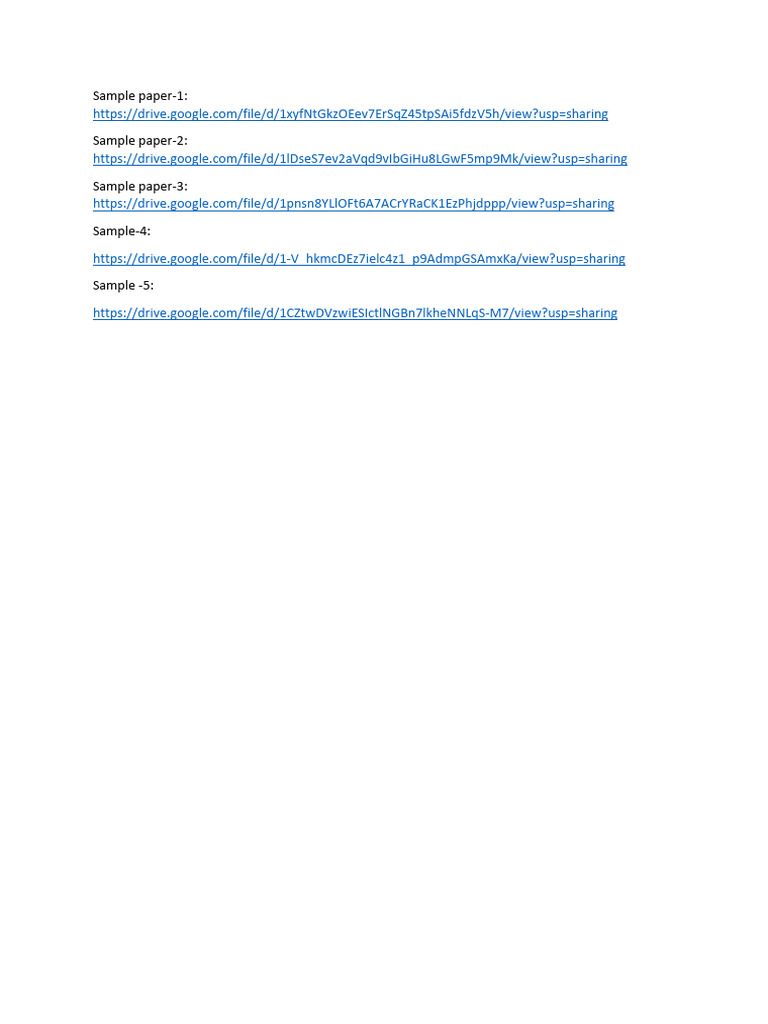 Sample Paper Solutions | PDF