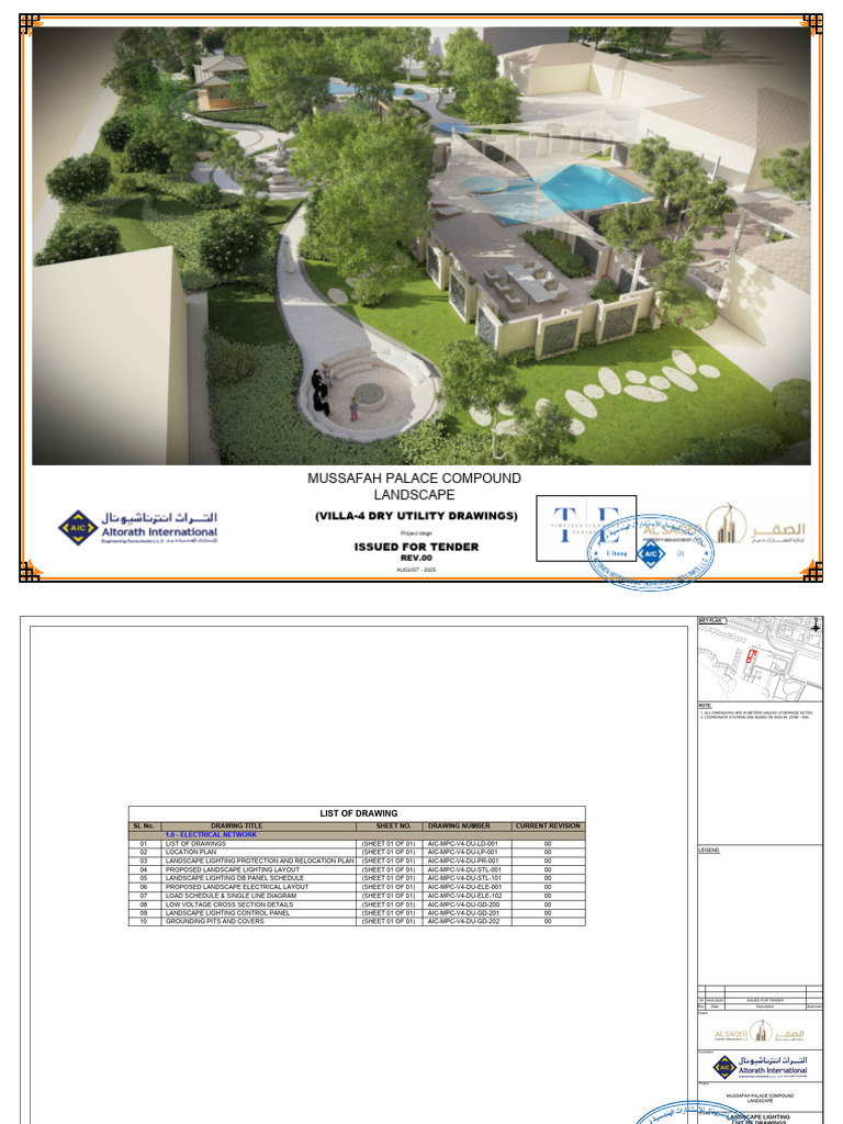 Villa-4 Landscape Lighting Drawings | PDF | Electrical Engineering ...