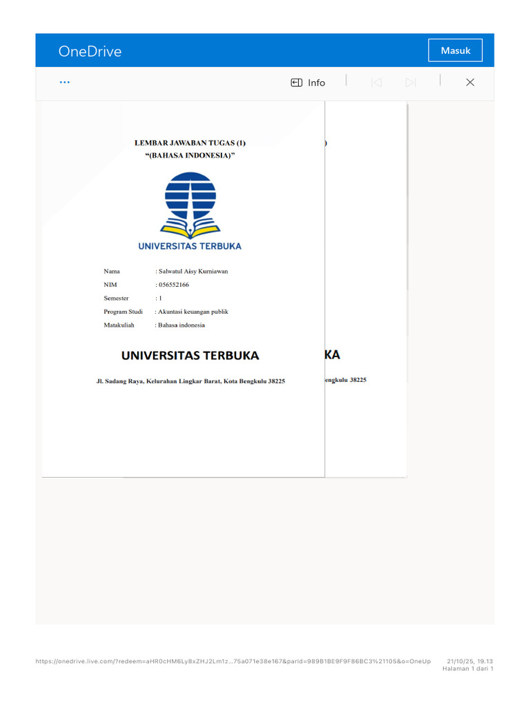 Kop Tugas | PDF