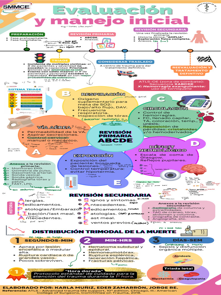 Protocolo ATLS para Manejo de Trauma | PDF | Fisiología | Medicina CLINICA