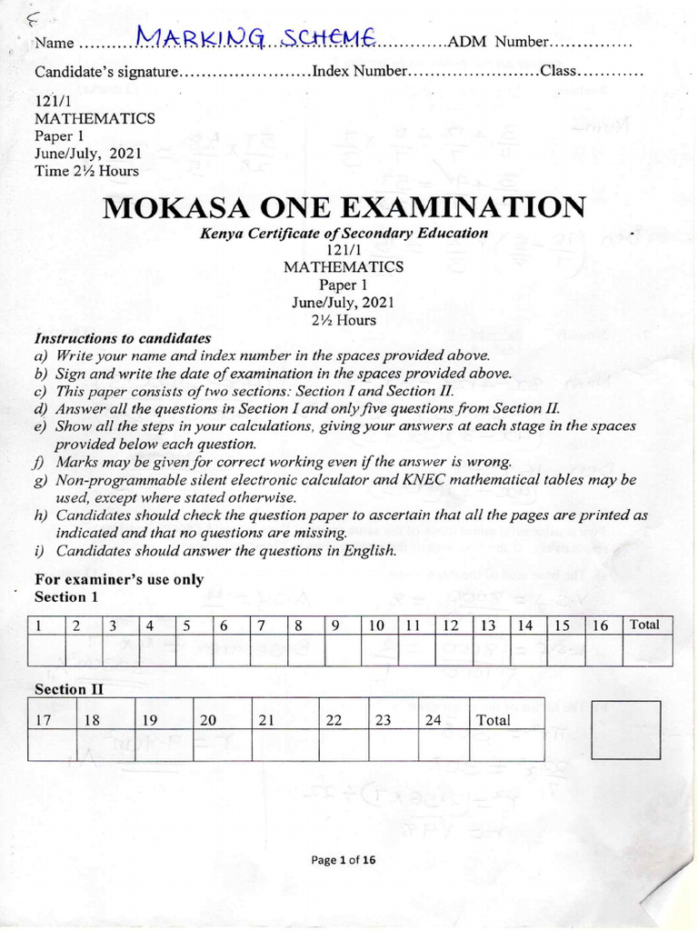 Math P1 MS | PDF