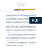 Renascimento, Humanismo Renascentista, Civilidade e Ideal de Cortesão