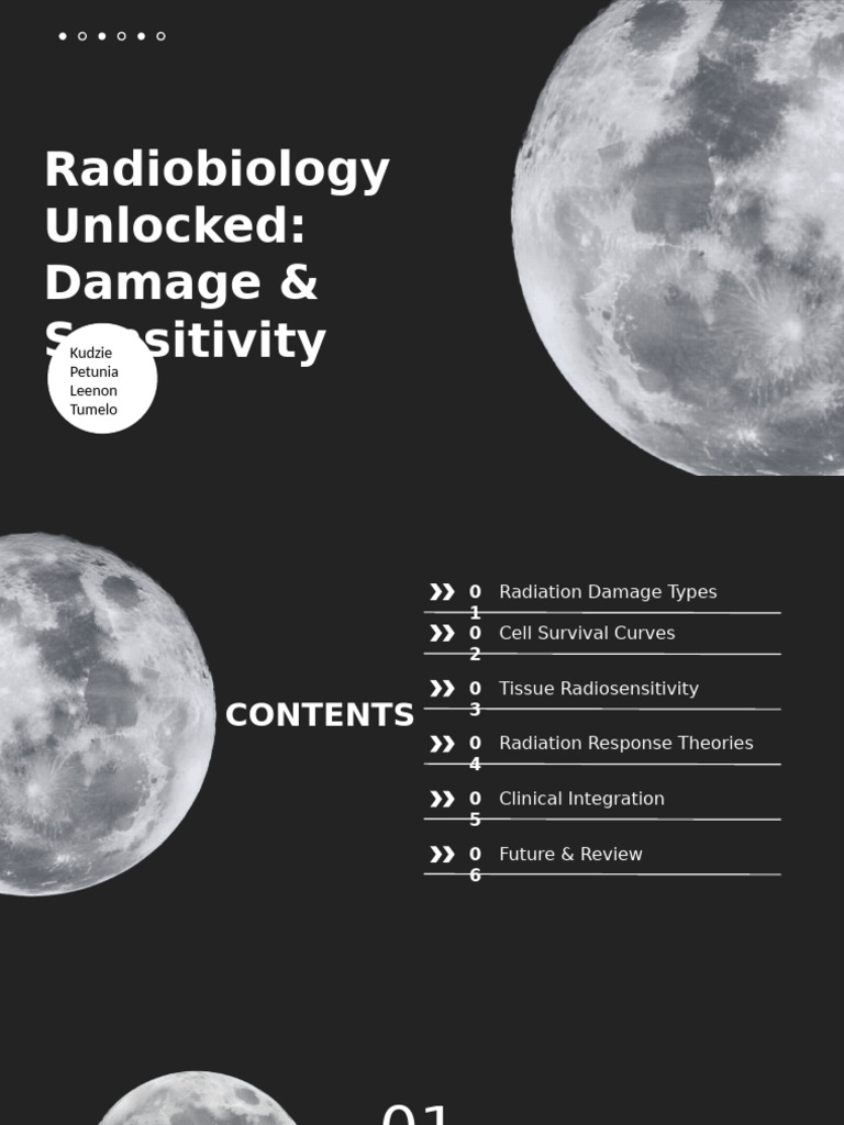 Radiobiology: Damage Types & Sensitivity | PDF | Radiation Therapy ...