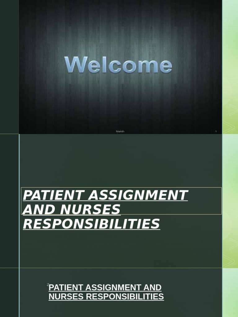 Nurse Patient Assignment Strategies | PDF | Nursing | Medicine