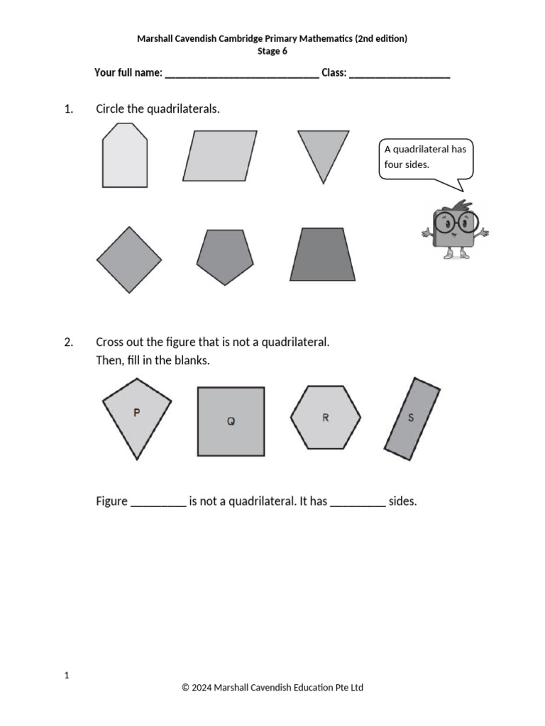 Grade 2 Maths Practice Workbook | PDF | Classical Geometry | Geometric ...