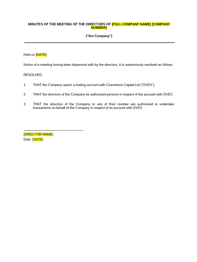 Resolution Template – Non-cma | PDF