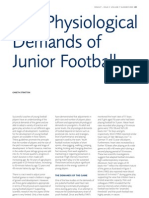 The Physiological Demands of Junior Football: 09 Insight - Issue 3, Volume 7, Summer 2004