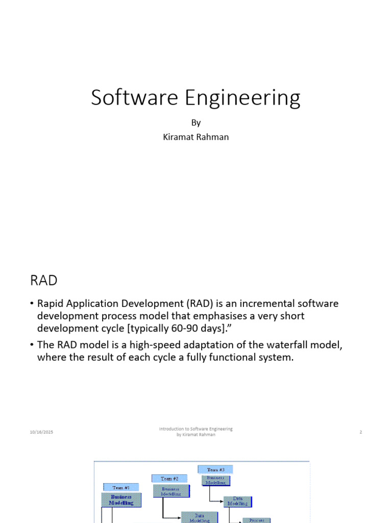Rapid Application Development Overview | PDF | Software Testing ...