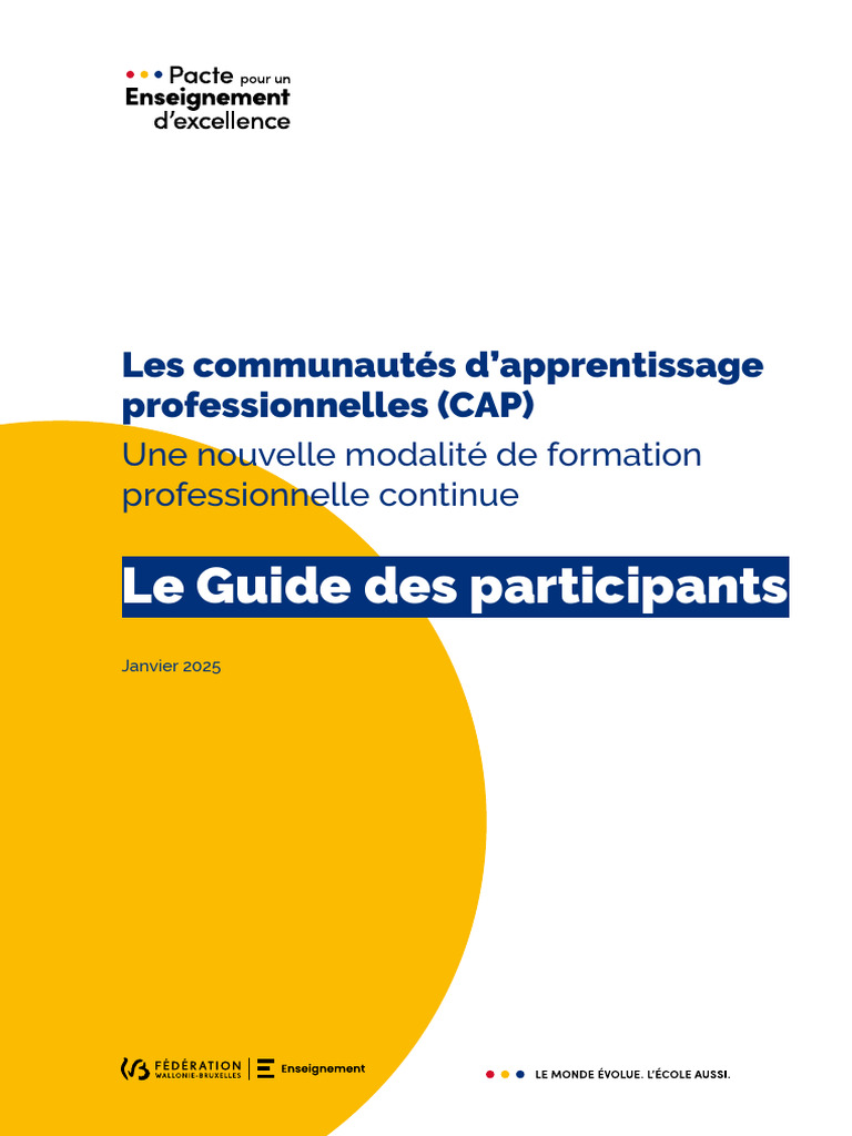 Communautés d'apprentissage professionnelles | PDF | Apprentissage ...