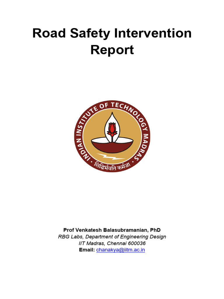 Road Safety Intervention Findings | PDF | Road | Road Transport