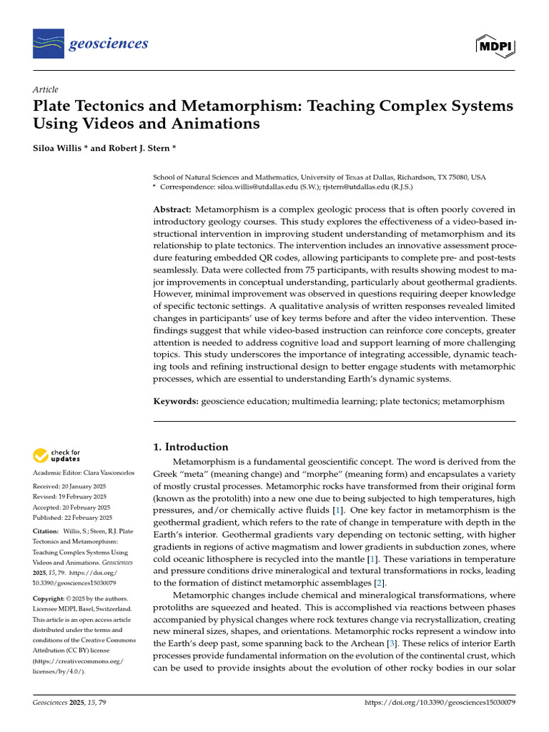 Plate Tectonics and Metamorphism Teaching Complex | PDF | Rock (Geology ...
