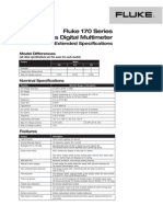 Fluke 179 Digital Multi Meter Data Sheet