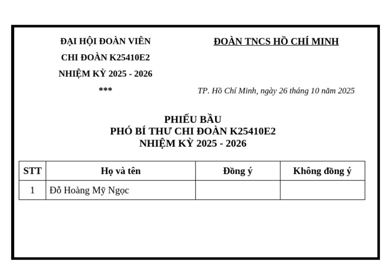 Phiếu bầu PBT | PDF
