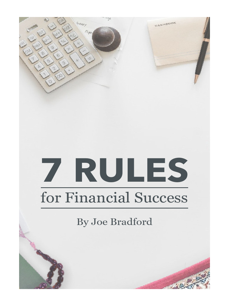 7 Essential Rules for Financial Success | PDF | Budget