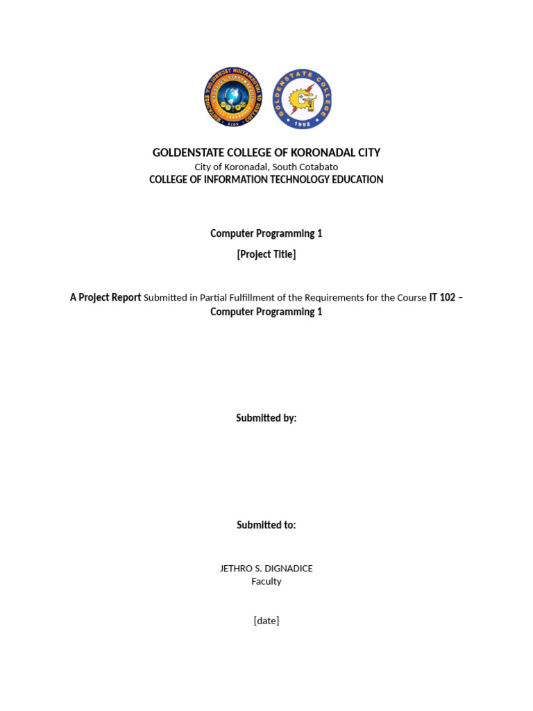 Computer Programming Project Report | PDF