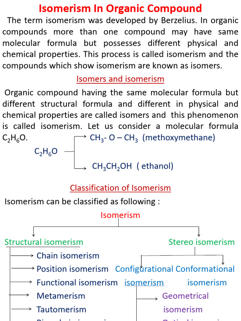 ISOMERISM-2 III 1 | PDF | Isomer | Ketone