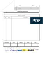 Teste de estanqueidade procedimento