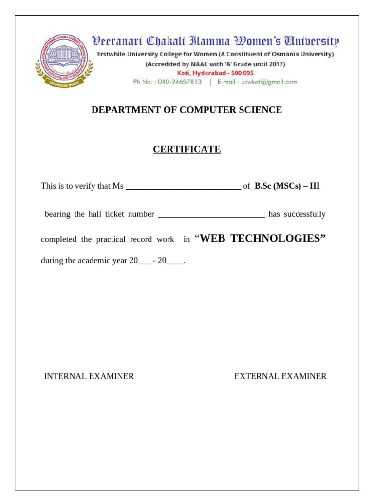 Web Technologies Practical Record | PDF | Html | World Wide Web