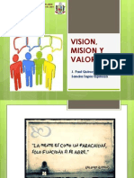 Vision, Mision y Valores