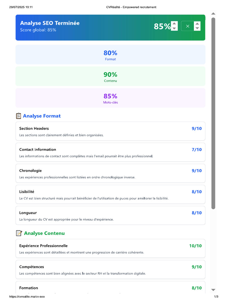 Compatibilité ATS Karim BANAOUI | PDF