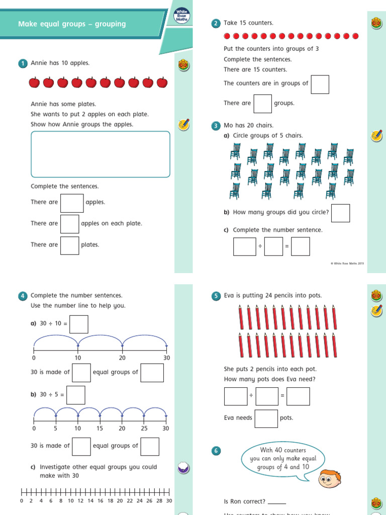 14 Make Equal Groups Grouping | PDF