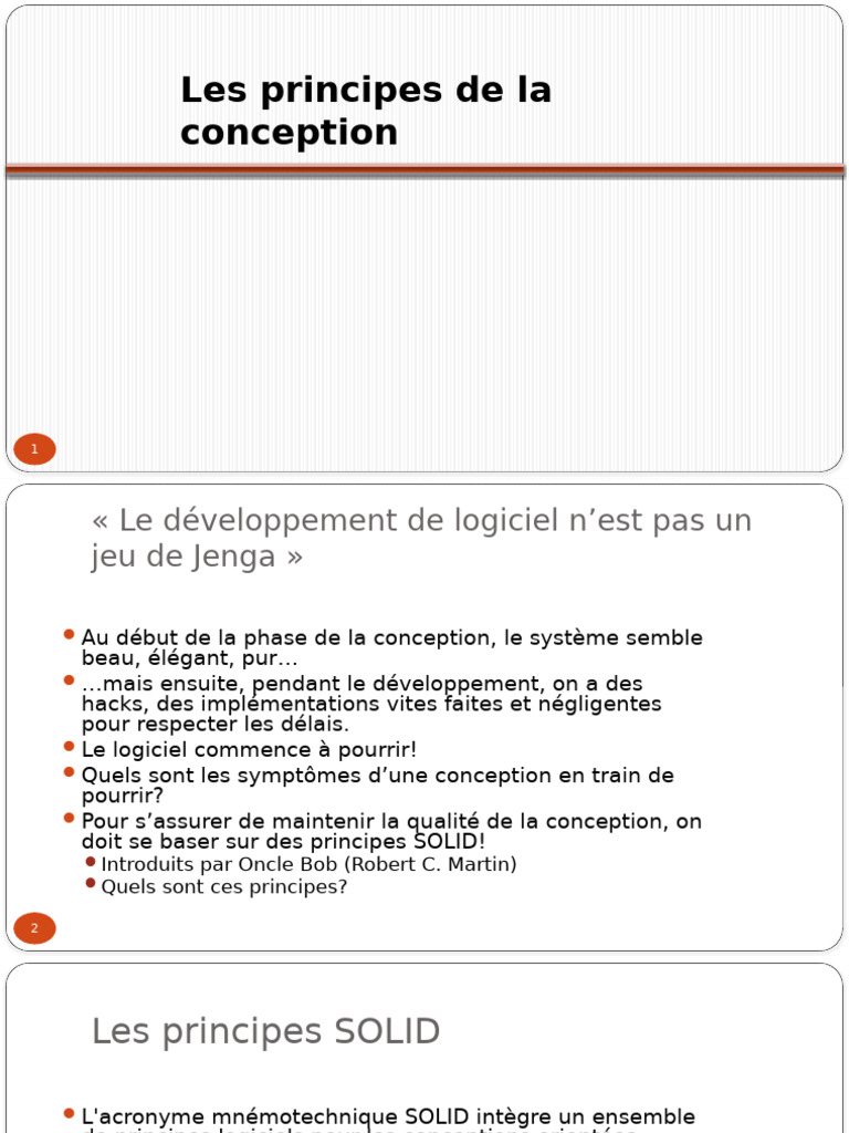 Principes SOLID en conception logicielle | PDF | Interface ...