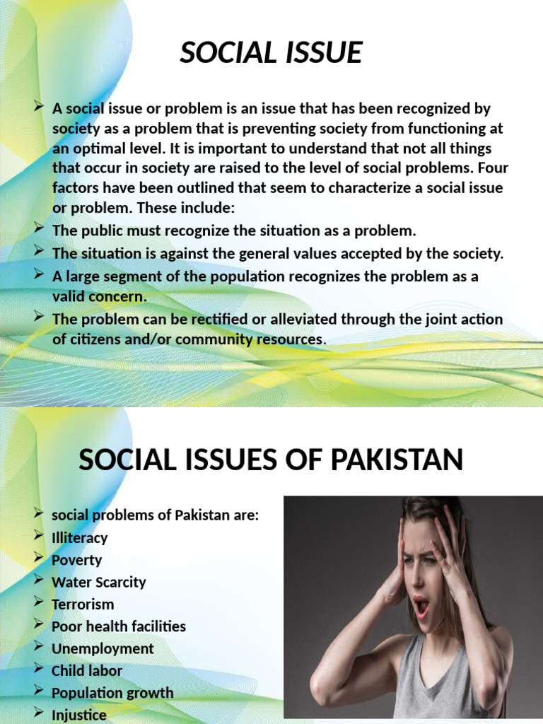 Social Issues Impacting Pakistan | PDF | Water Scarcity | Poverty