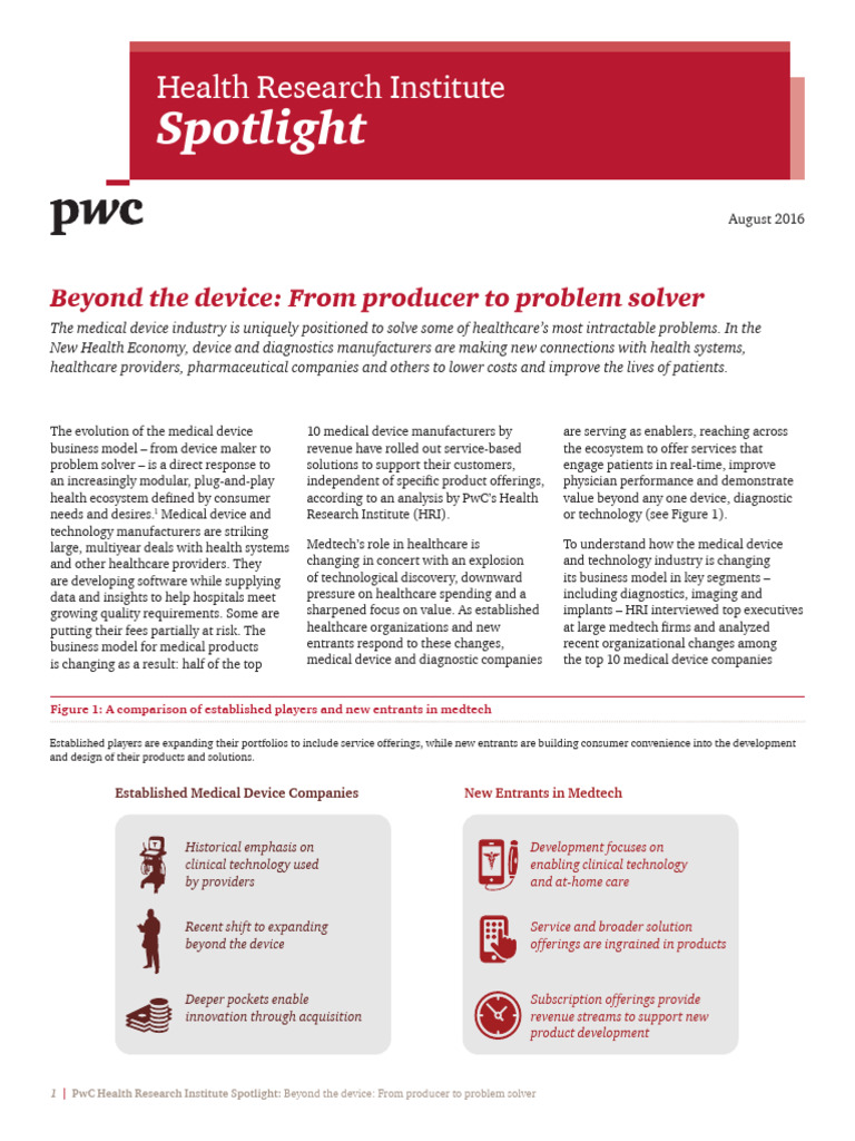 HRI Insights on Medicare and Medtech Evolution | PDF | Health Care ...
