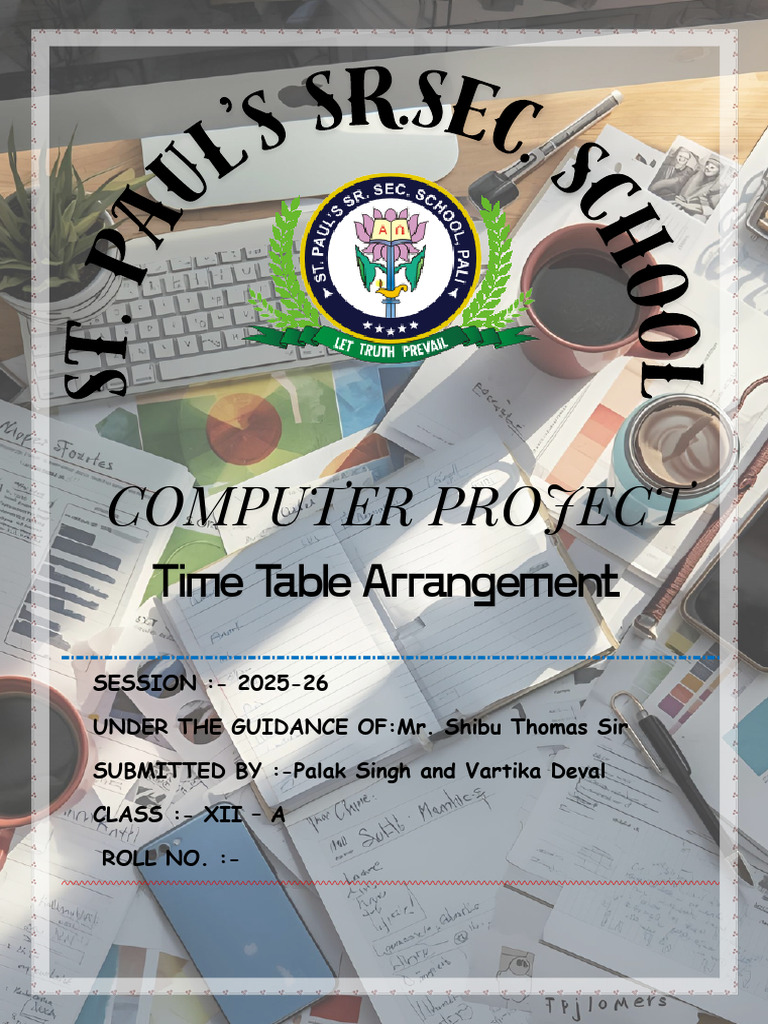 Timetable Arrangement System Project | PDF | Usability | Science