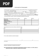 Declaração do Empregador