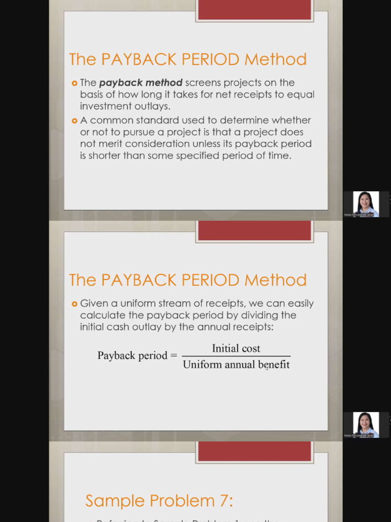Benefit Cost Ratio, Payback Period Method | PDF