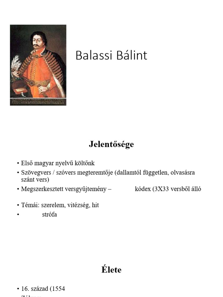 Balassi Bálint | PDF