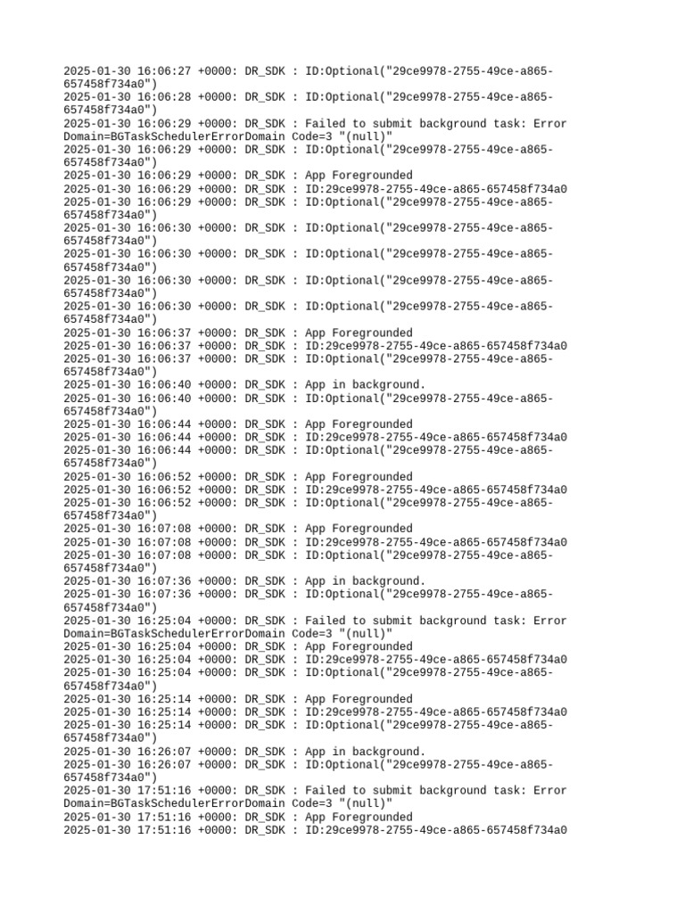 Background Task Submission Errors | PDF