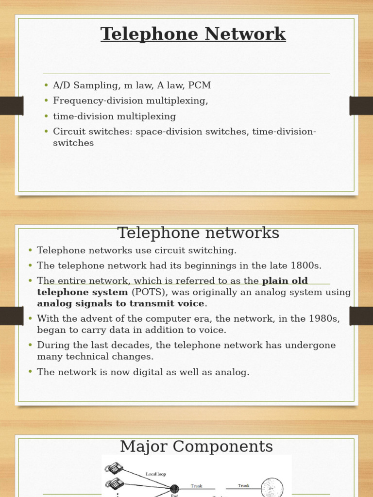 Overview of Telephone Network Systems | PDF | Multiplexing | Cellular ...