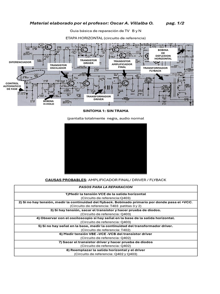 Repa 1 Horizontal | PDF | Transistor | Amplificador