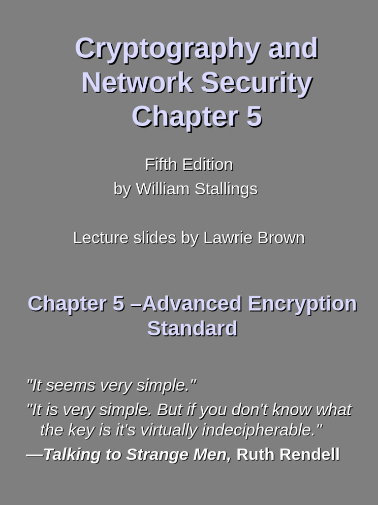 Advanced Encryption Standard Overview | PDF | Cryptanalysis | Secure ...