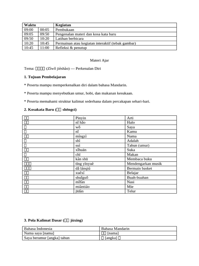Rundown Bimbel KKN | PDF