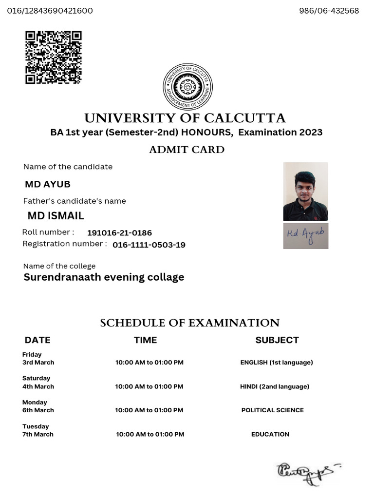 University of Calcutta | PDF