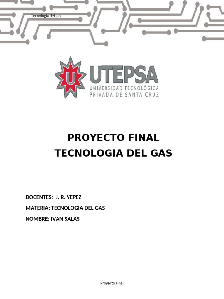 Tecnología del Gas en Campo Río Grande | PDF | Gas de petróleo licuado ...