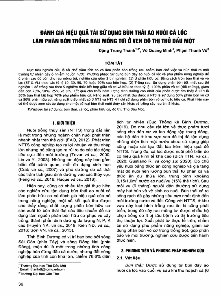 Bùn Ao Ca Loc | PDF