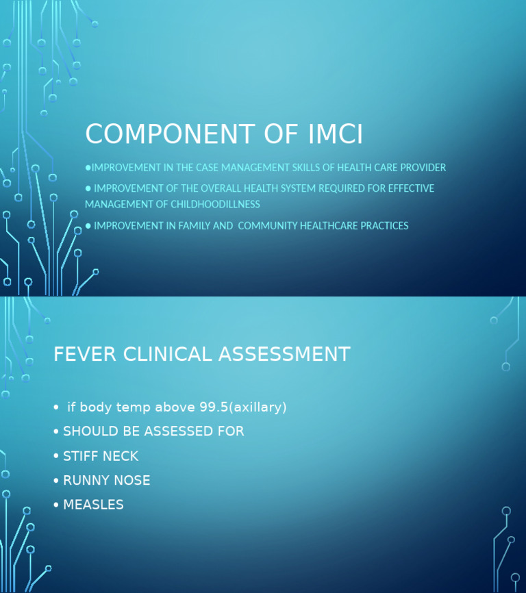 IMCI Components for Child Health Management | PDF