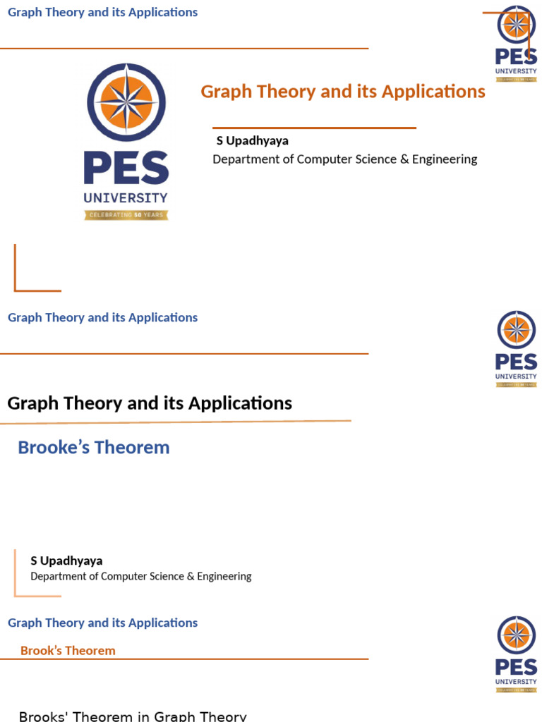Brooks' Theorem in Graph Theory | PDF | Computational Problems ...