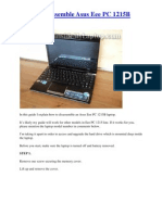 How To Disassemble Asus Eee PC 1215B Laptop