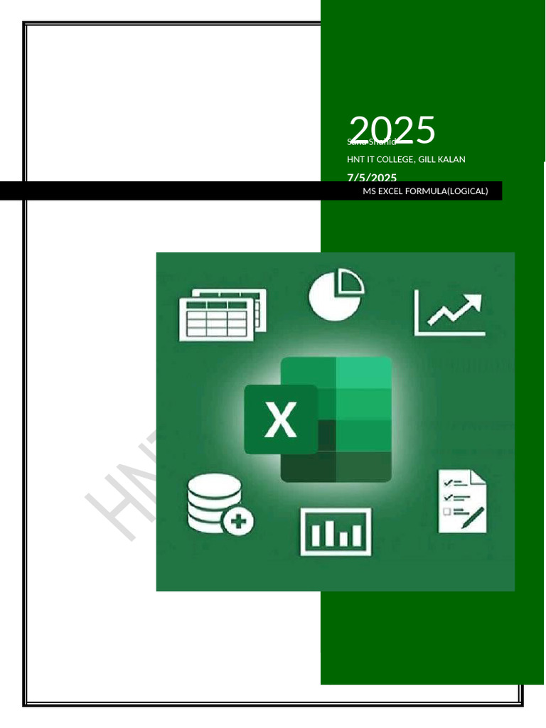 Excel Logical Formulas Guide | PDF | Boolean Data Type | Logic