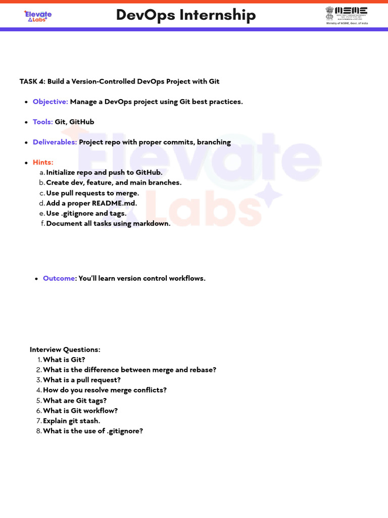 DevOps Project Management with Git | PDF