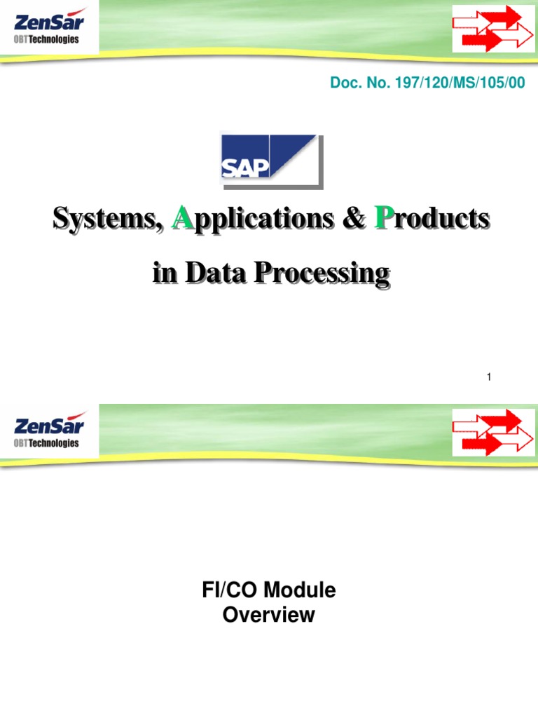 Sap Overview Fico | PDF | Accounts Payable | Profit (Accounting)