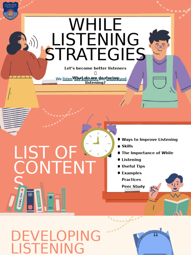 Effective While Listening Strategies | PDF | Word | English Language