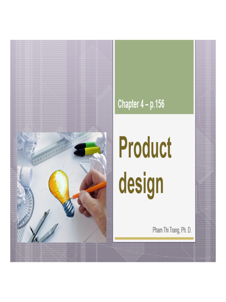 Chap 4 - Product Design | PDF